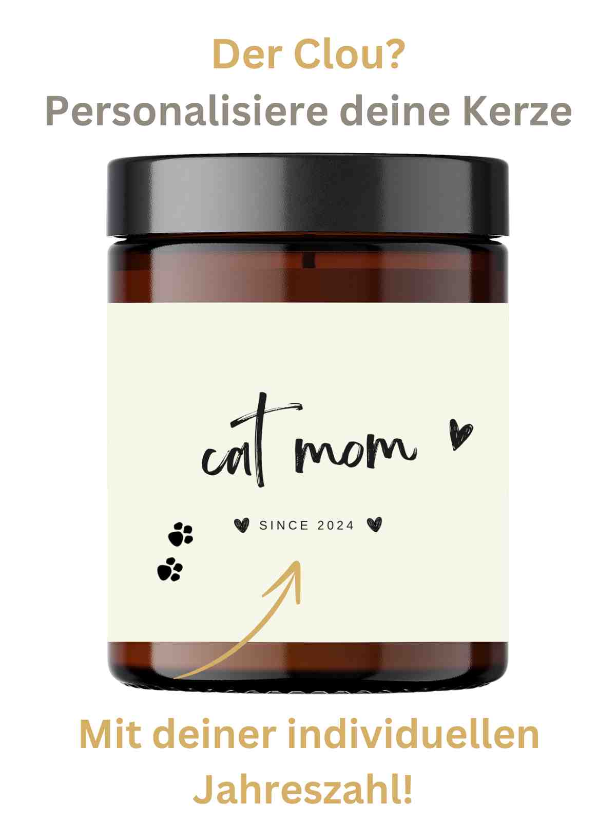 Duftkerze Cat Mom (personalisierbar)