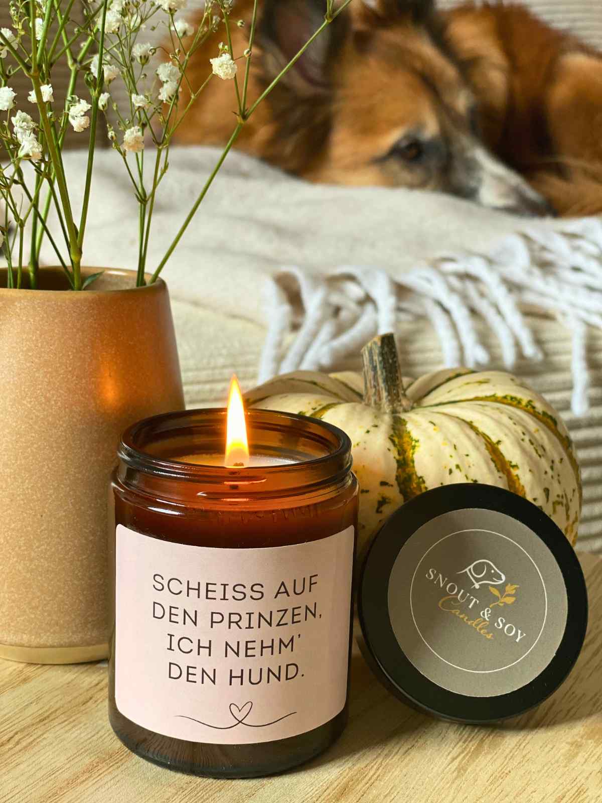 Duftkerze Ich nehm den Hund