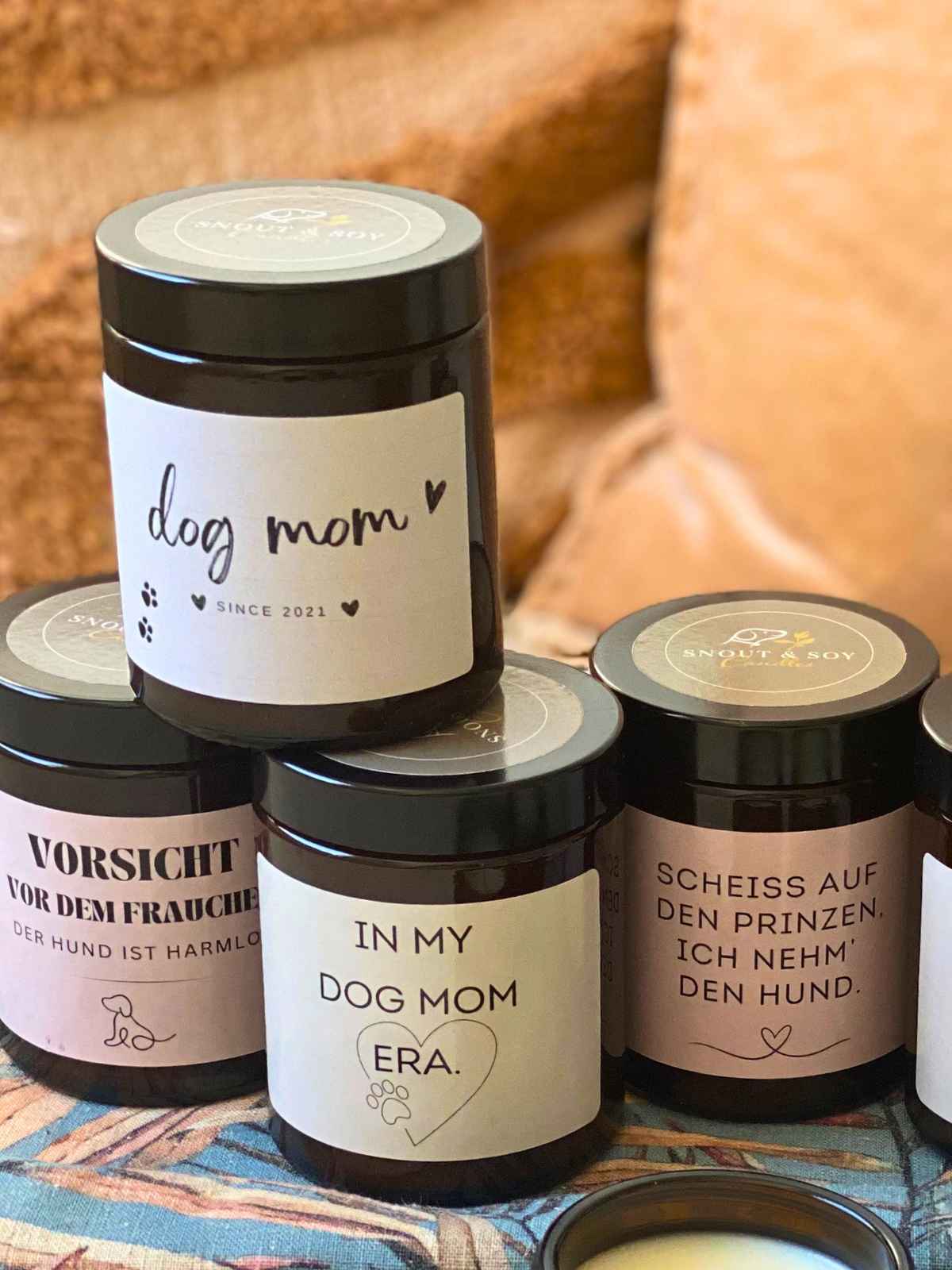 Duftkerze Dog Mom (personalisierbar)